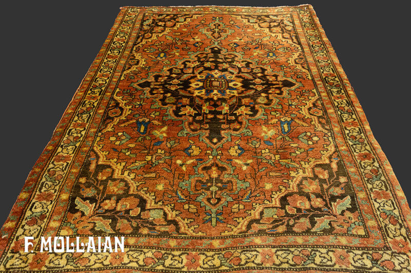 Tappeto Piccolo Persiano Antico Saruk Farahan n°:81392277