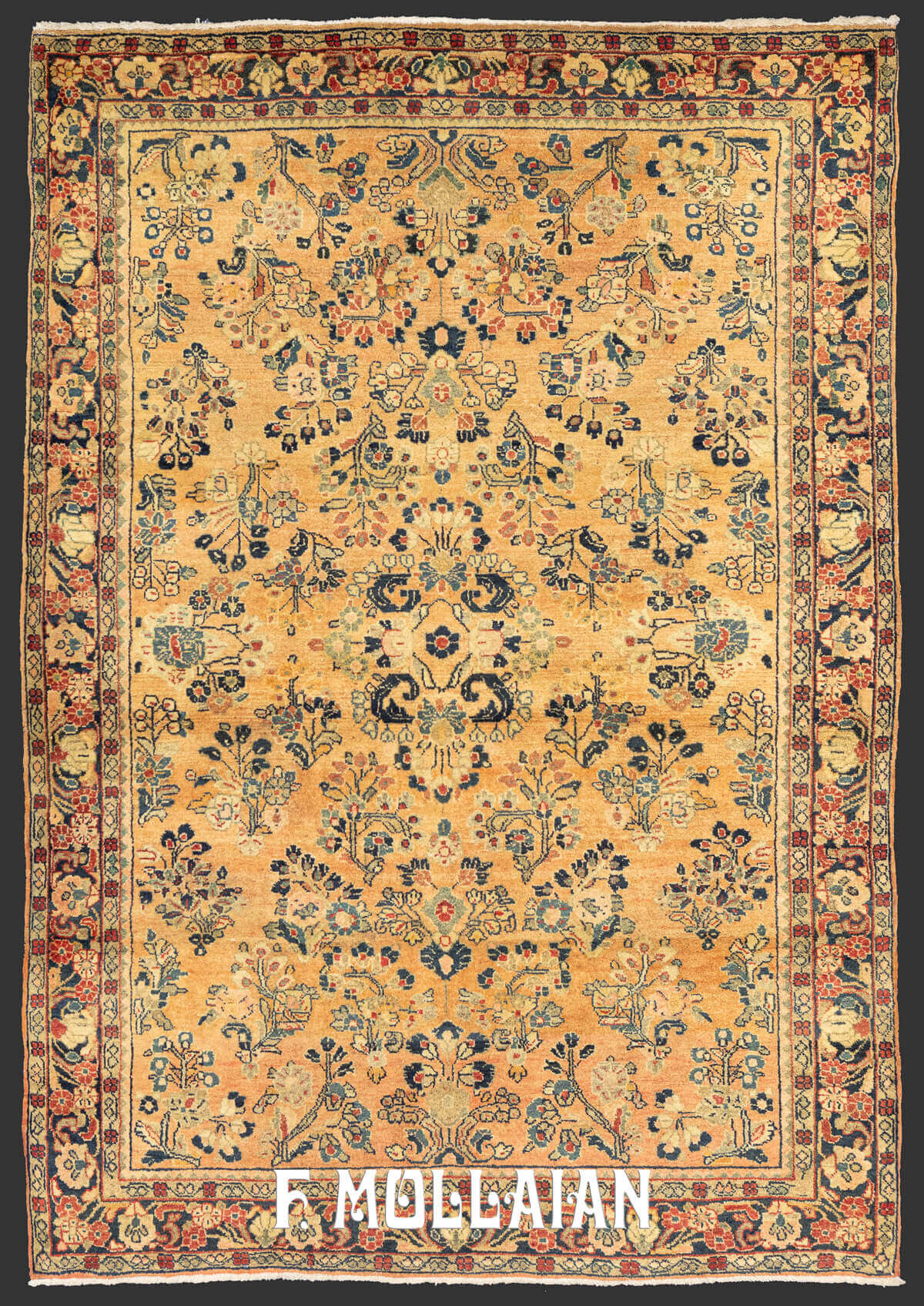 Antique Persian Saruk Rug with Al-Over Floral Field n°:47509604