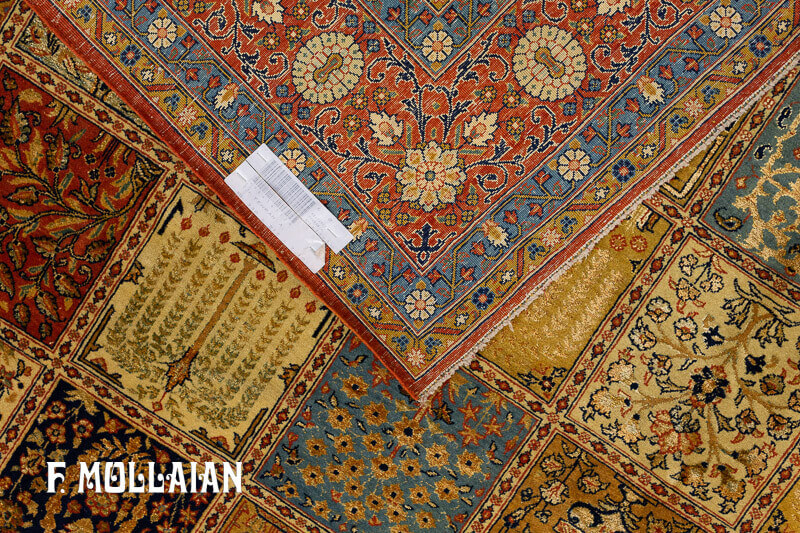 Persian Tehran Part Silk Carpet n°:98434512