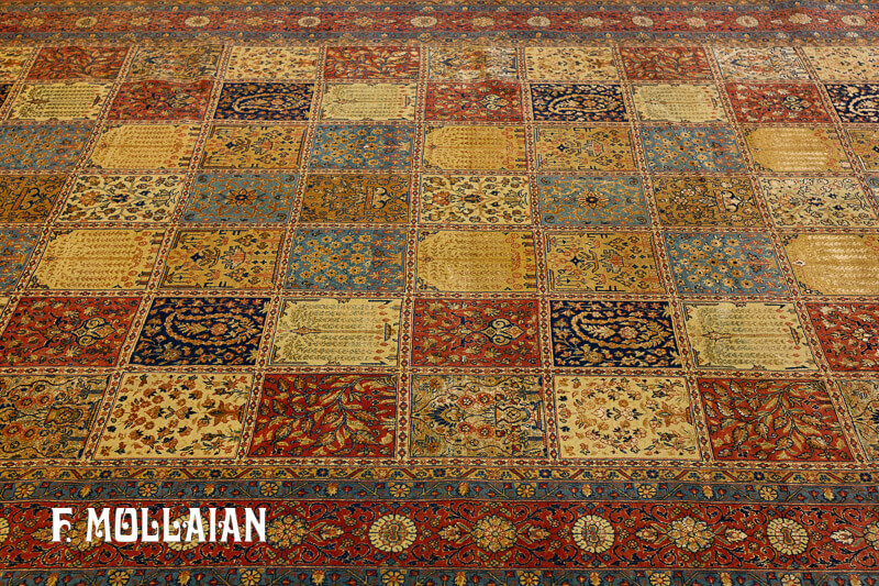 Persian Tehran Part Silk Carpet n°:98434512