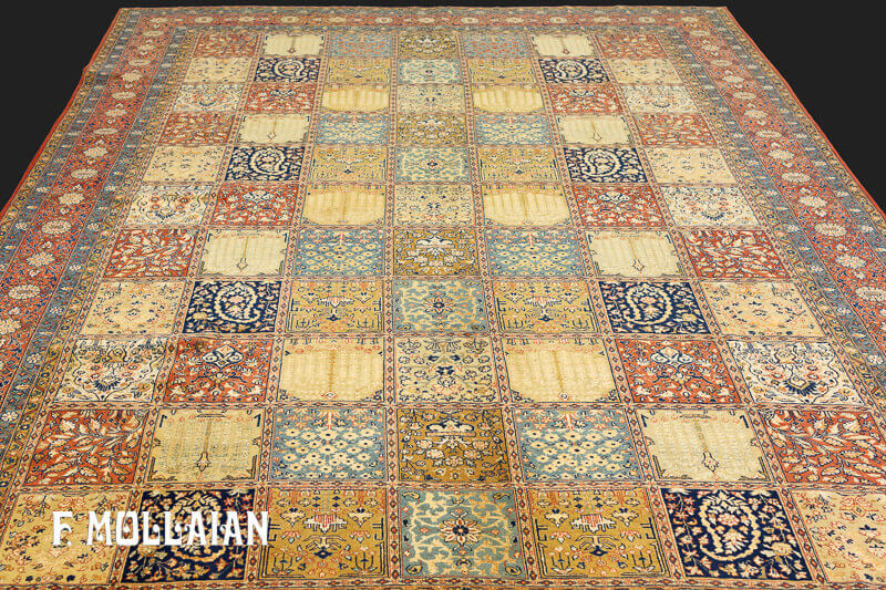 Persian Tehran Part Silk Carpet n°:98434512