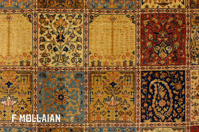 Persian Tehran Part Silk Carpet n°:98434512
