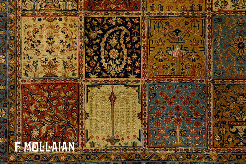 Persian Tehran Part Silk Carpet n°:98434512