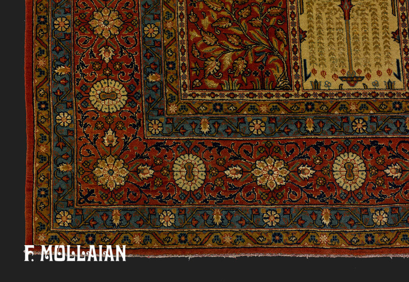 Persian Tehran Part Silk Carpet n°:98434512