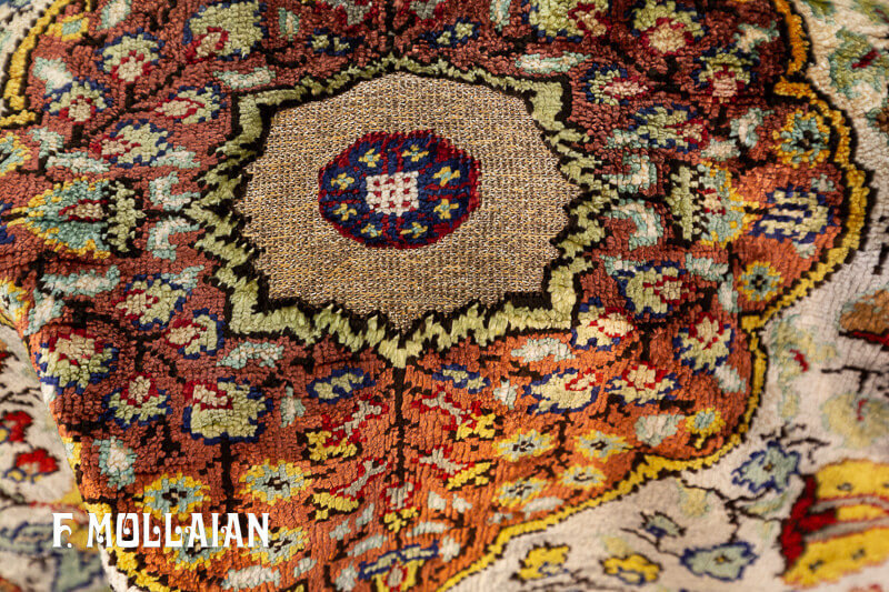 Antique Turkish Silk Kaysery Rug n°:55151652