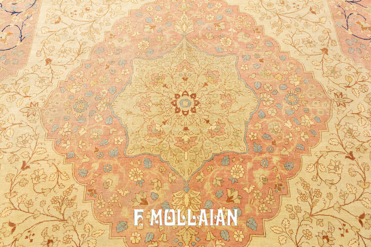 Floral Medallion Antique Tabriz Hadji djalili Larg Carpet n°:742216