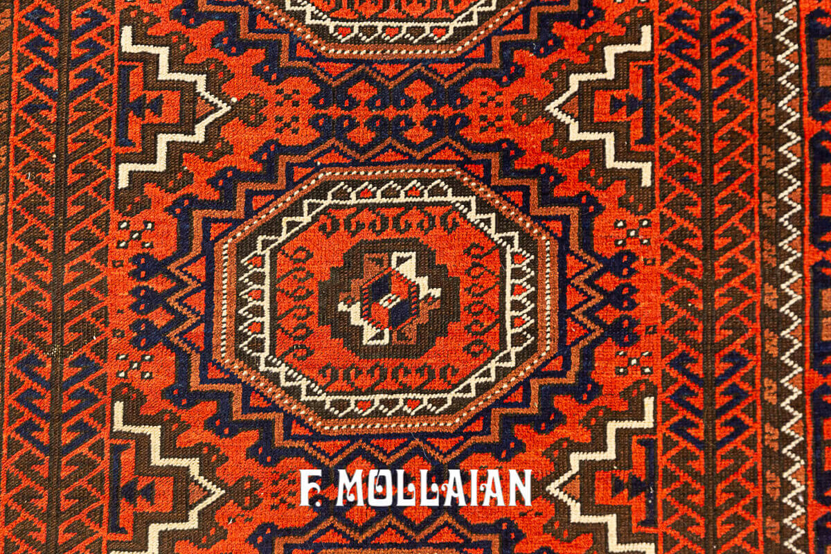 Hand-knotted persian Baluch Antique Rug n°:16596990