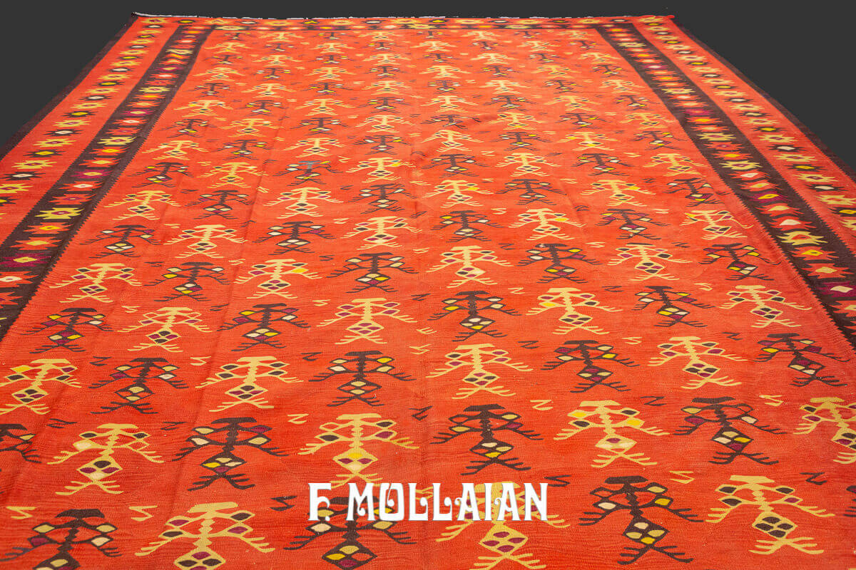 Very Large Handloom Woven Antique Sarkoy Turkish Kilim Carpet n°:577147—dorotheum 22