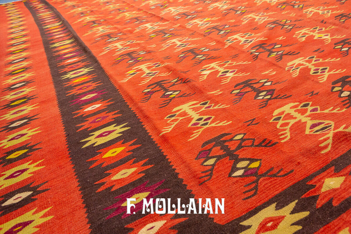 Very Large Handloom Woven Antique Sarkoy Turkish Kilim Carpet n°:577147—dorotheum 22
