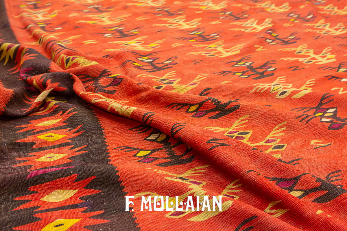 Very Large Handloom Woven Antique Sarkoy Turkish Kilim Carpet n°:577147—dorotheum 22