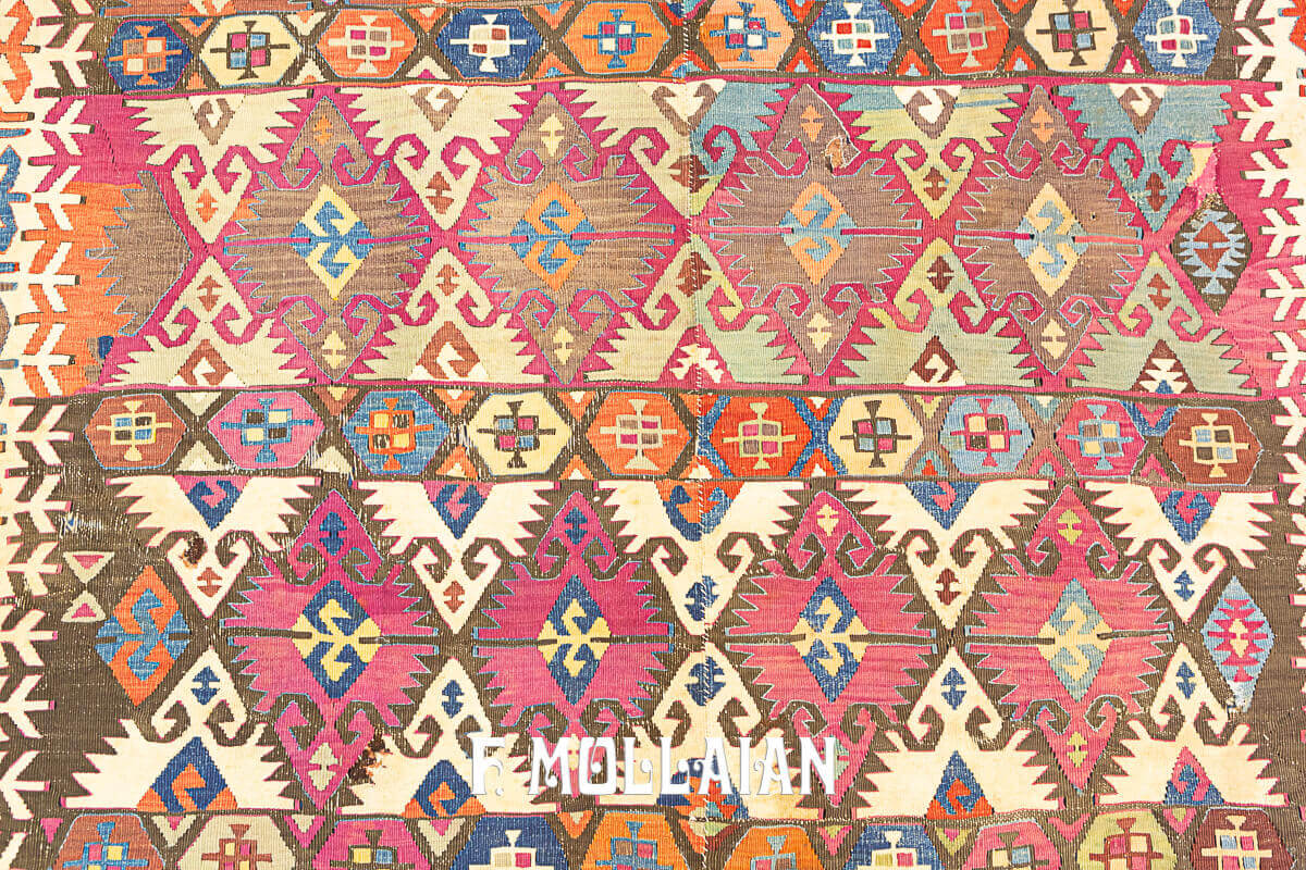 Tapis Kilim Anatolia Antique n°:98072355