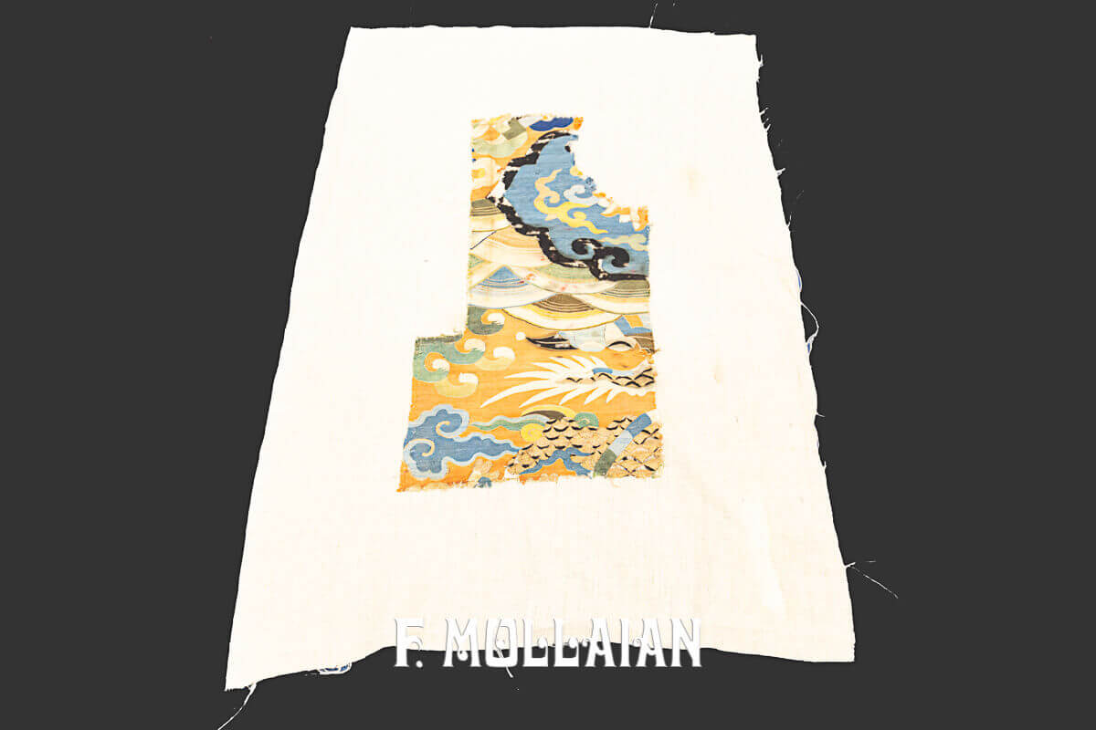 Textile Antique en Soie royale chinoise Petit fragment n°:90096769