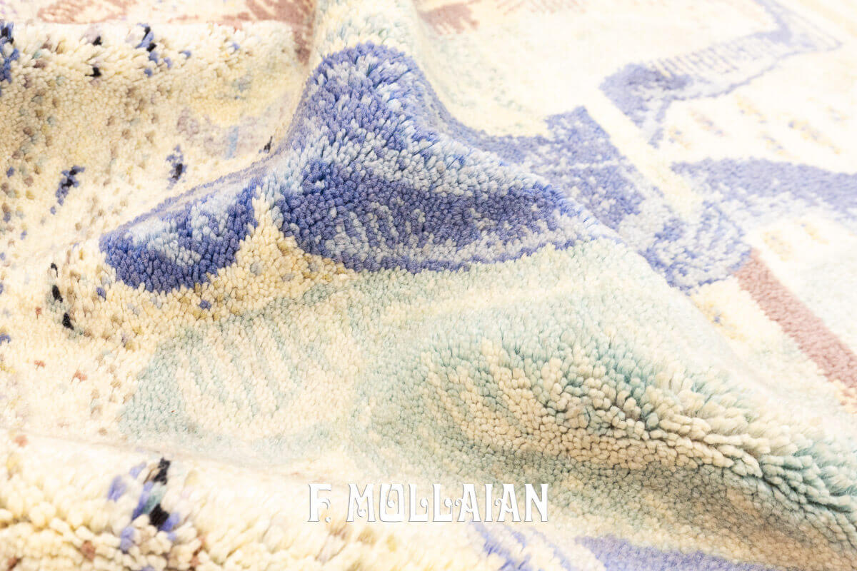 Tapis Européen Pictural à Poils Longs (Peinture Moderne) n°:692173