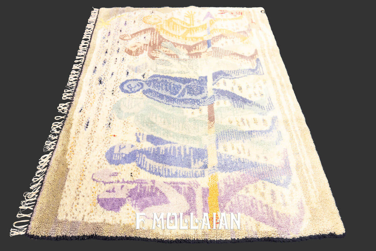 Tapis Européen Pictural à Poils Longs (Peinture Moderne) n°:692173