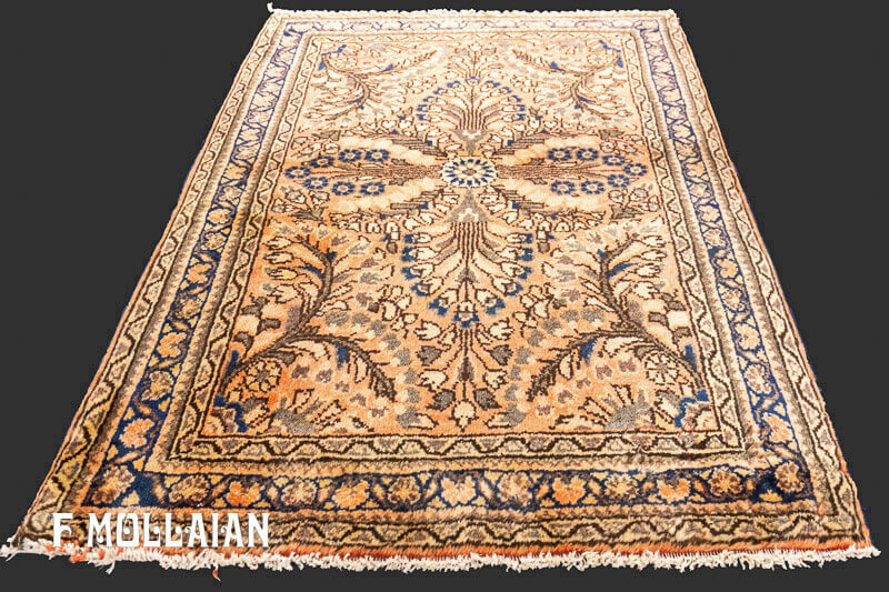 Small Antique Persian Saruk Rug n°:37885994