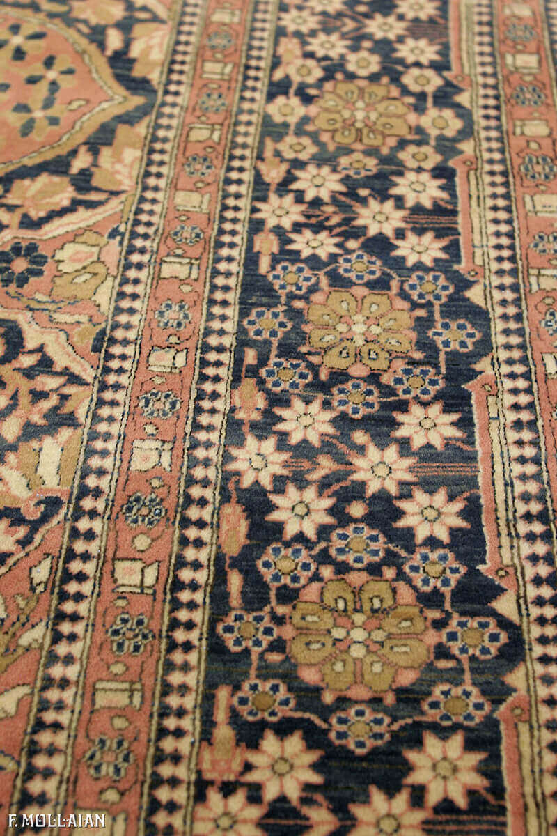Tapis Persan Antique Kashan Mohtasham n°:27424419