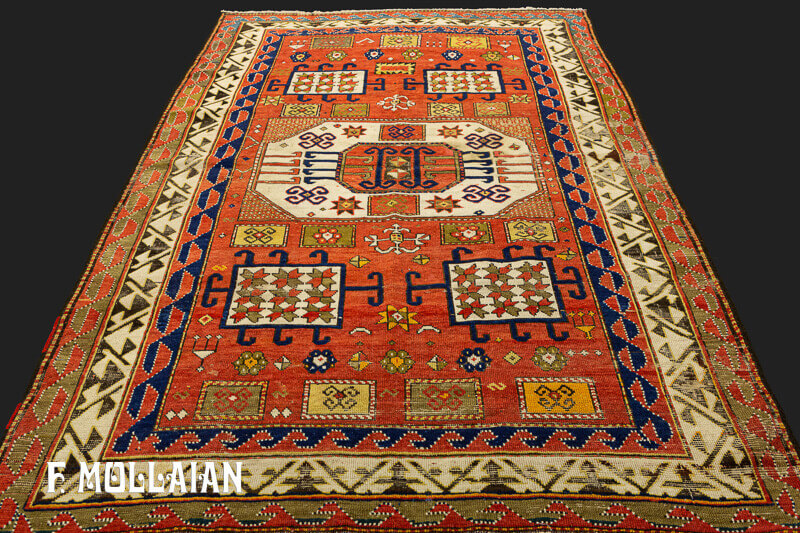 Antique Caucasian Kazak Karachov Rug n°:47932905