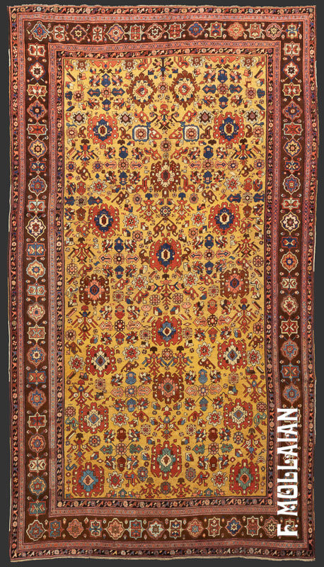 Antique Persian Bakshaish Kalleh Carpet n°:89047414