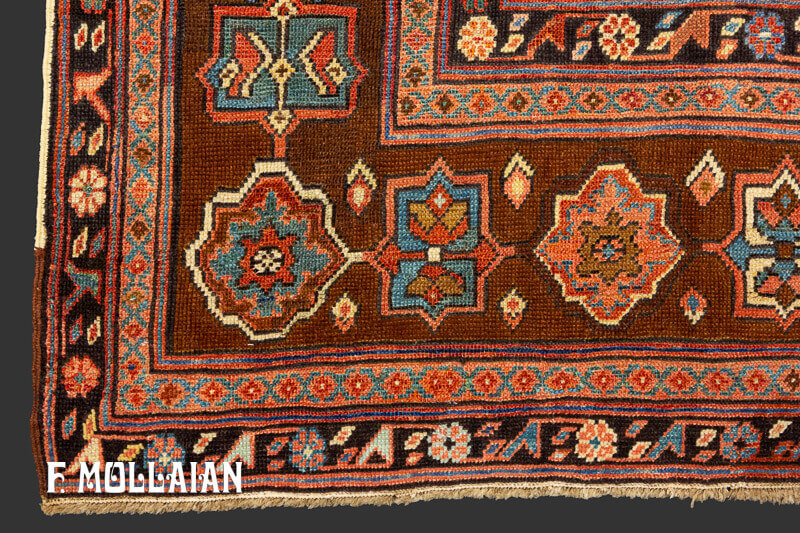 Antique Persian Bakshaish Kalleh Carpet n°:89047414