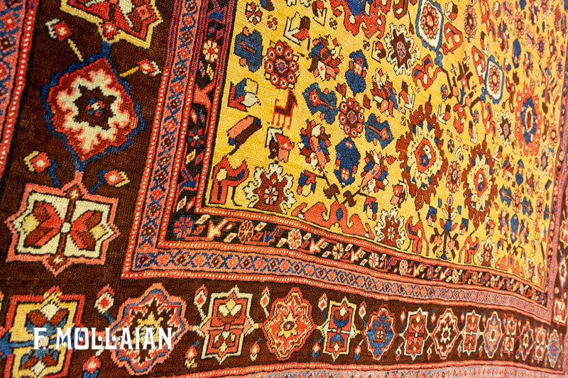 Antique Persian Bakshaish Kalleh Carpet n°:89047414