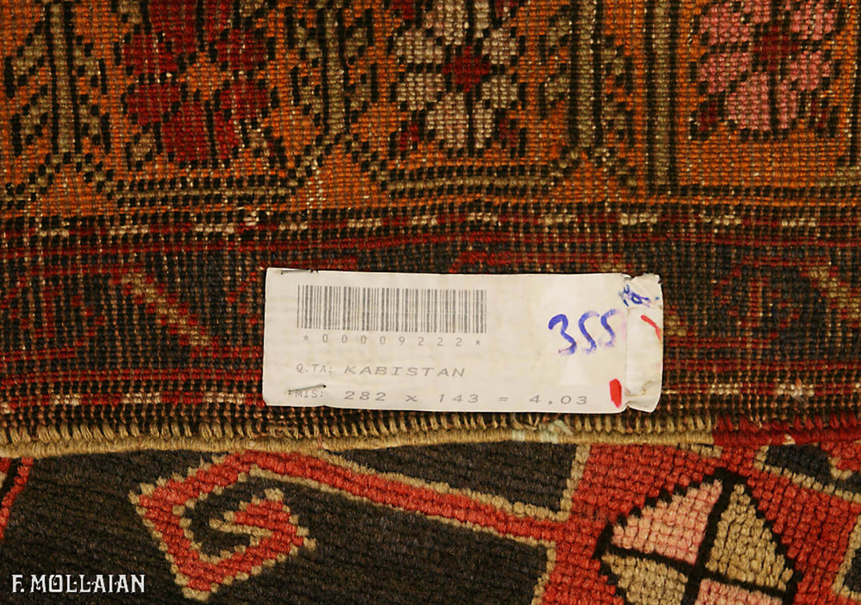 Tapete Caucasiano Semi-Antigo Kabistan n°:9222