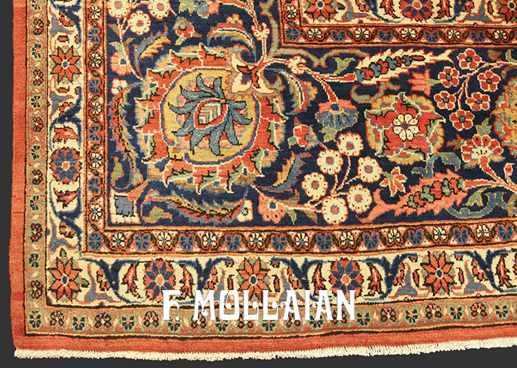 Antique Persian Kashan Kurk Carpet n°:21529851