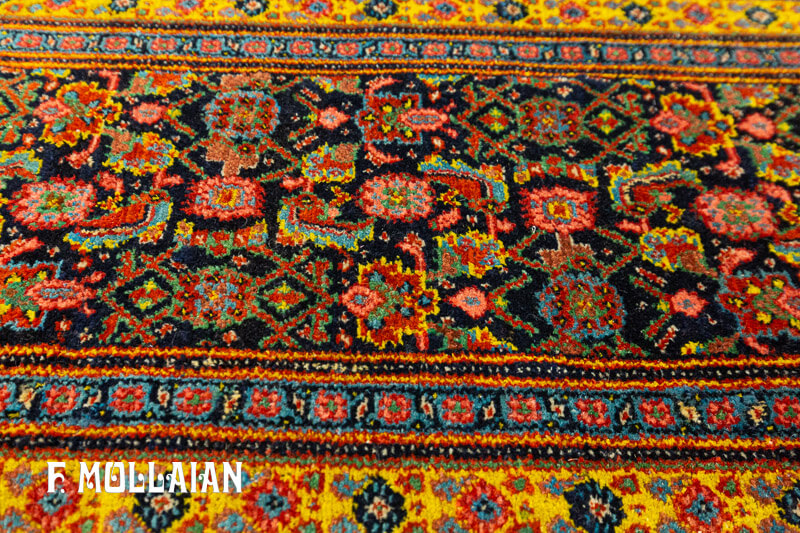 قالیچه کوچک طرح افشان آنتیک ایرانی سنه کد:۲۸۳۶۰۴۳۴