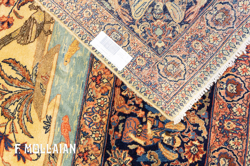Tapis Tabriz au Motif de Chasse n°:31628658