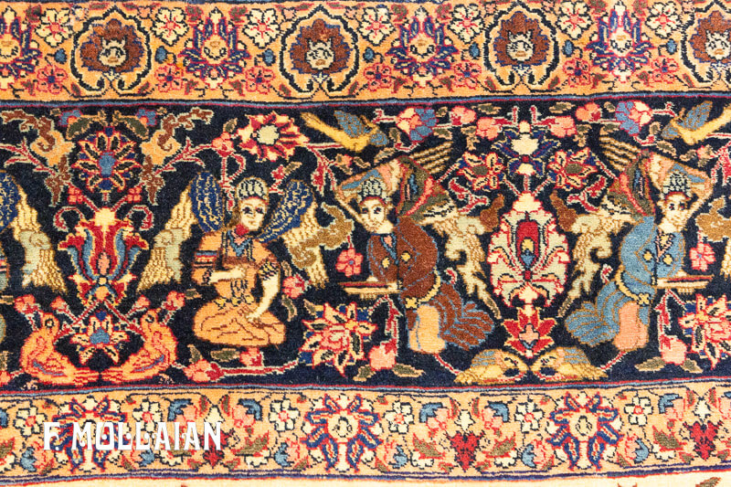Tapis Tabriz au Motif de Chasse n°:31628658