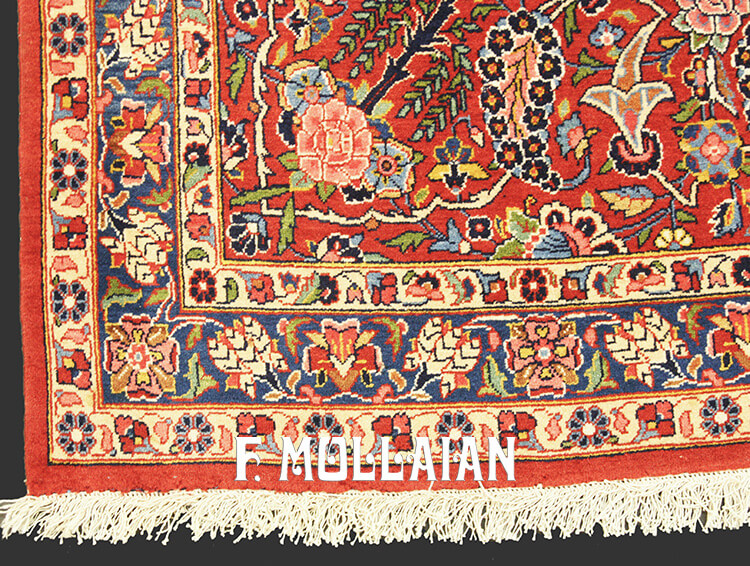 Tappeto Grande Persiano Antico Kashan Dabir n°:31632772