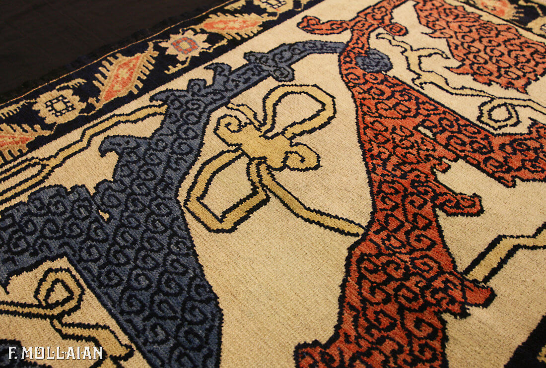 Tapis Persan Antique Senneh Vaghireh n°:52913102