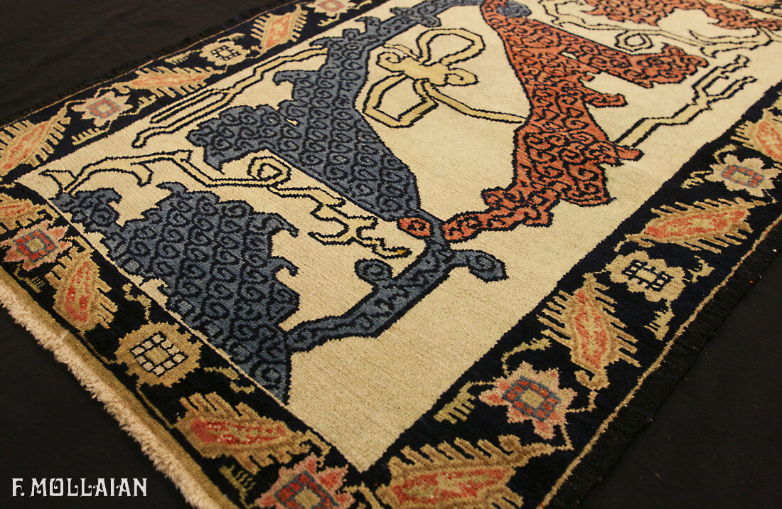 Tapis Persan Antique Senneh Vaghireh n°:52913102