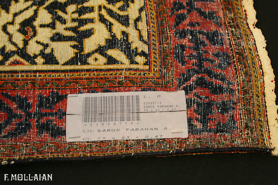 Tapis Persan Antique Saruk Farahan n°:53958718