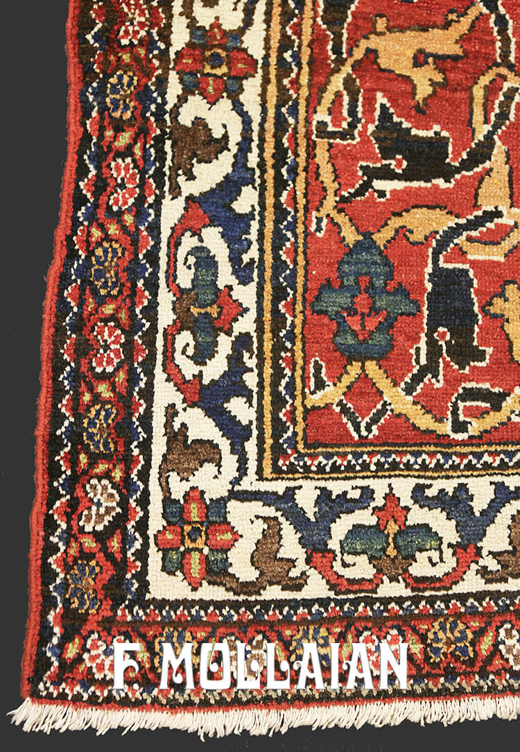 Alfombra Persa Antigua Bakhtiari n°:59661588