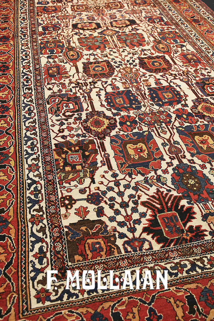 Alfombra Persa Antigua Bakhtiari n°:59661588