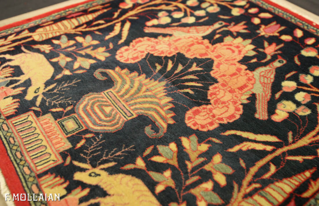 Alfombra Persa Antigua Kashan Dabir n°:61910030