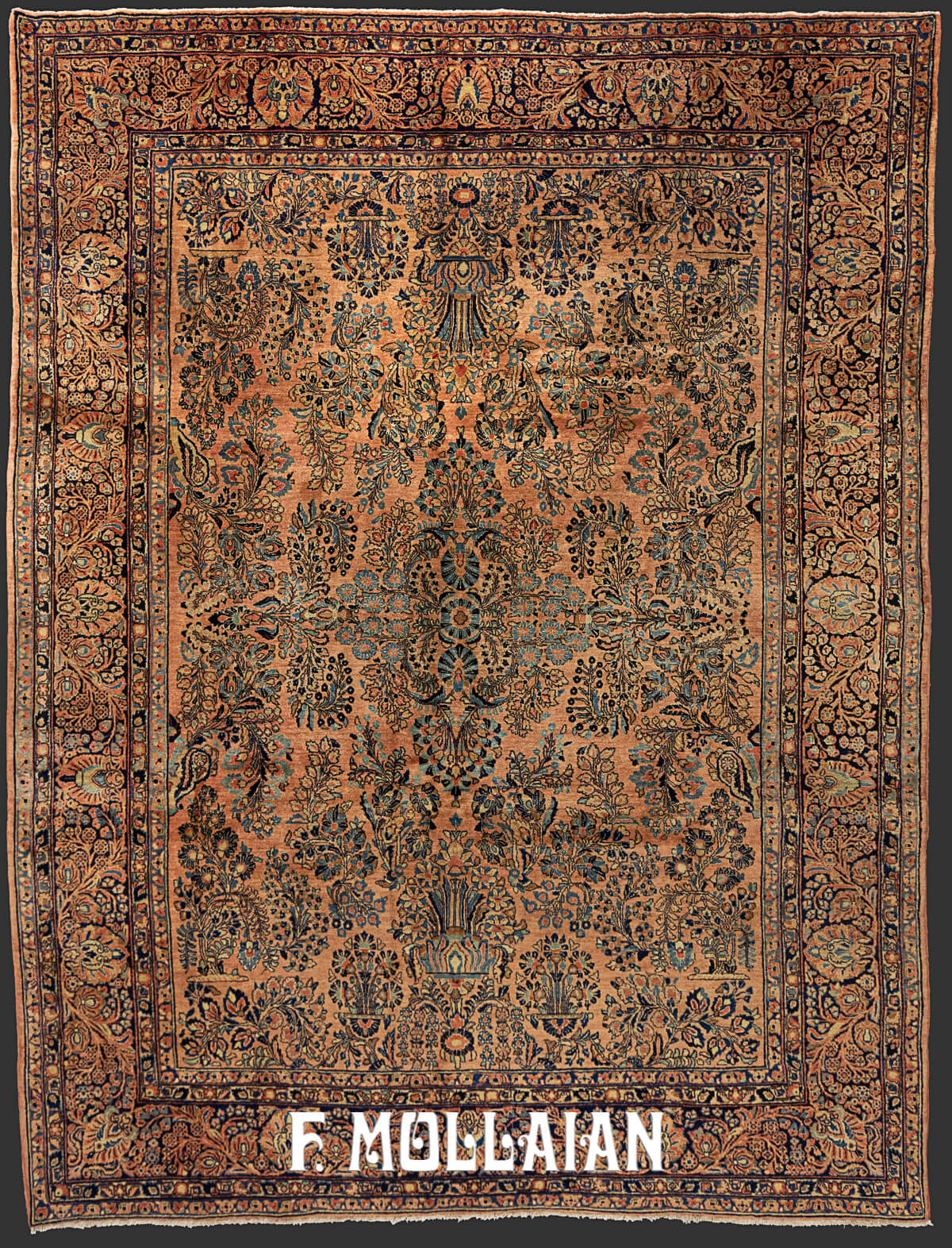 Antique Persian Saruk Classic Floral Carpet n°:66280303