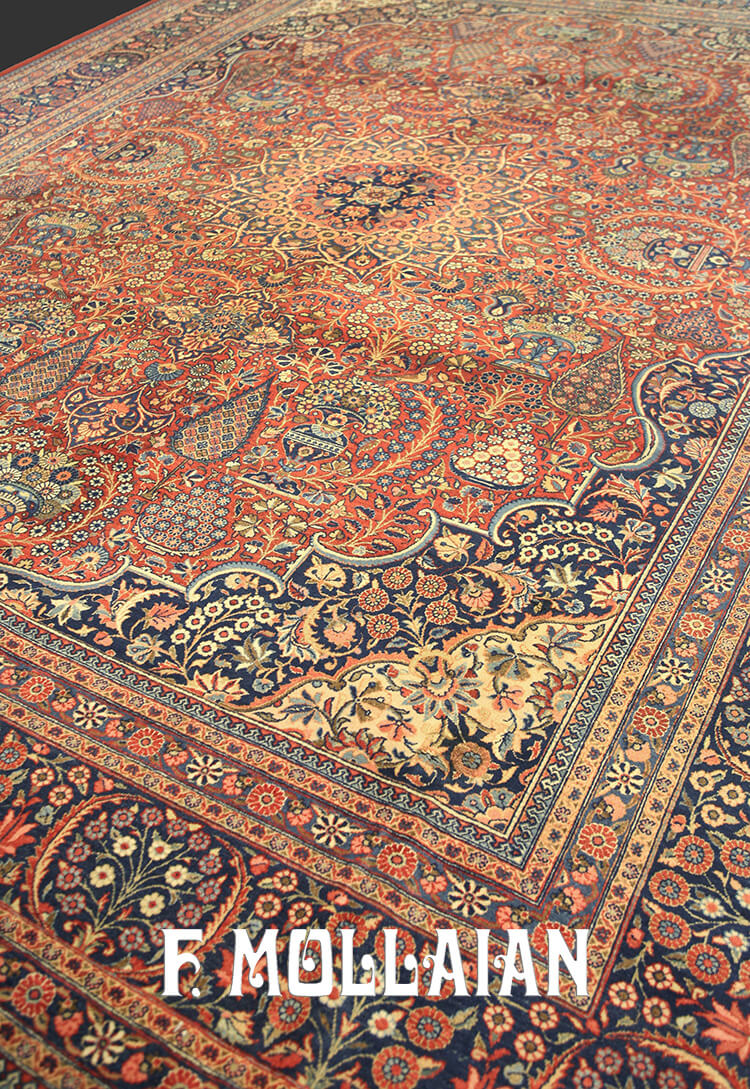 Alfombra Persa Antigua Kashan Dabir n°:70938871