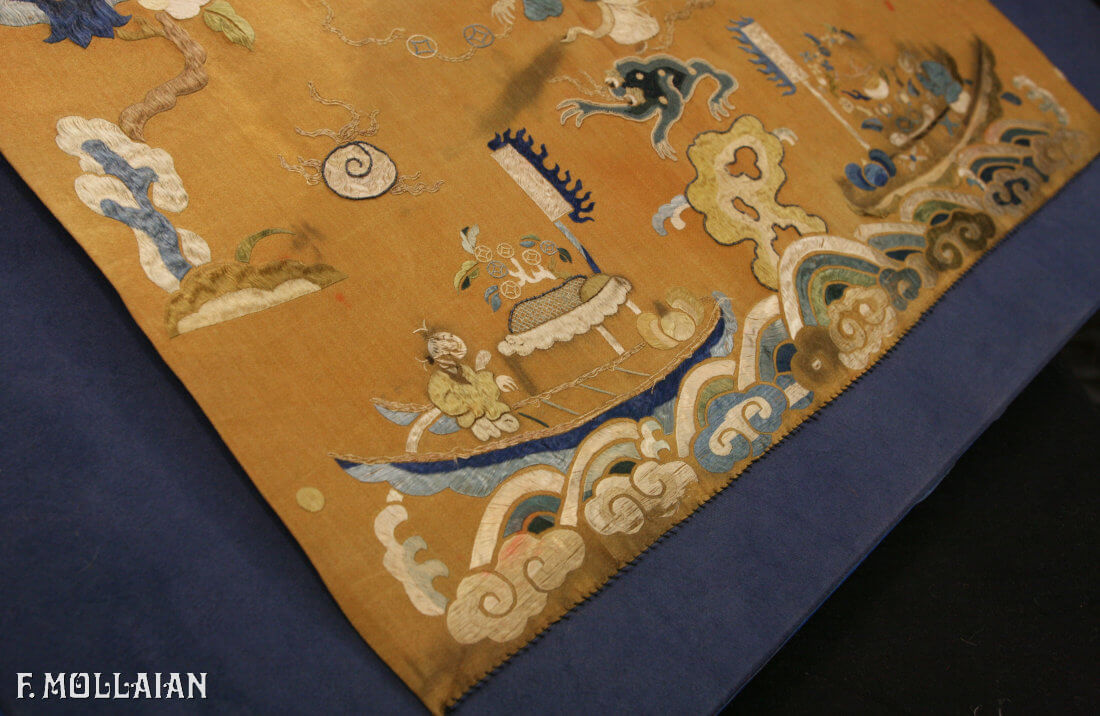 Antique Chinese Textile Silk n°:80382994
