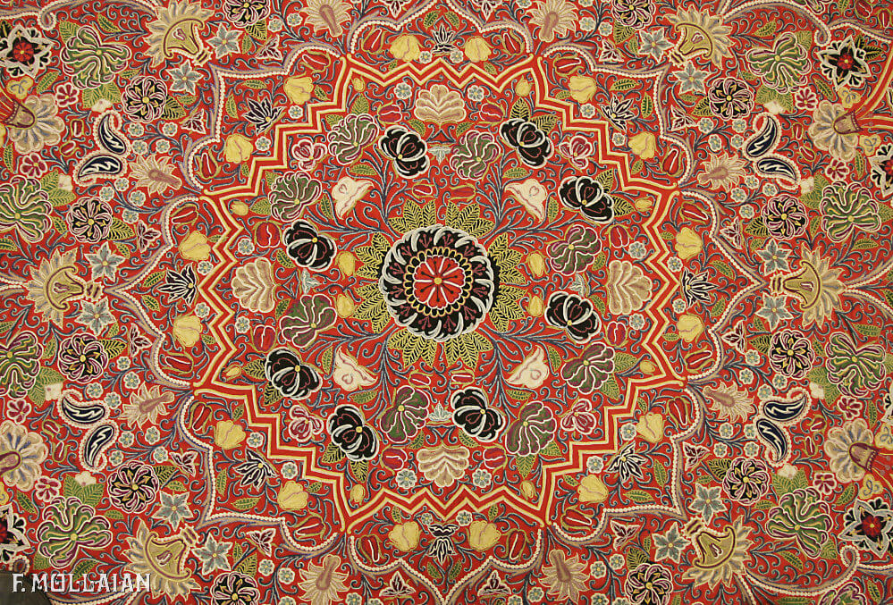 Textil Persa Antiguo Rashti-Duzi n°:91106240