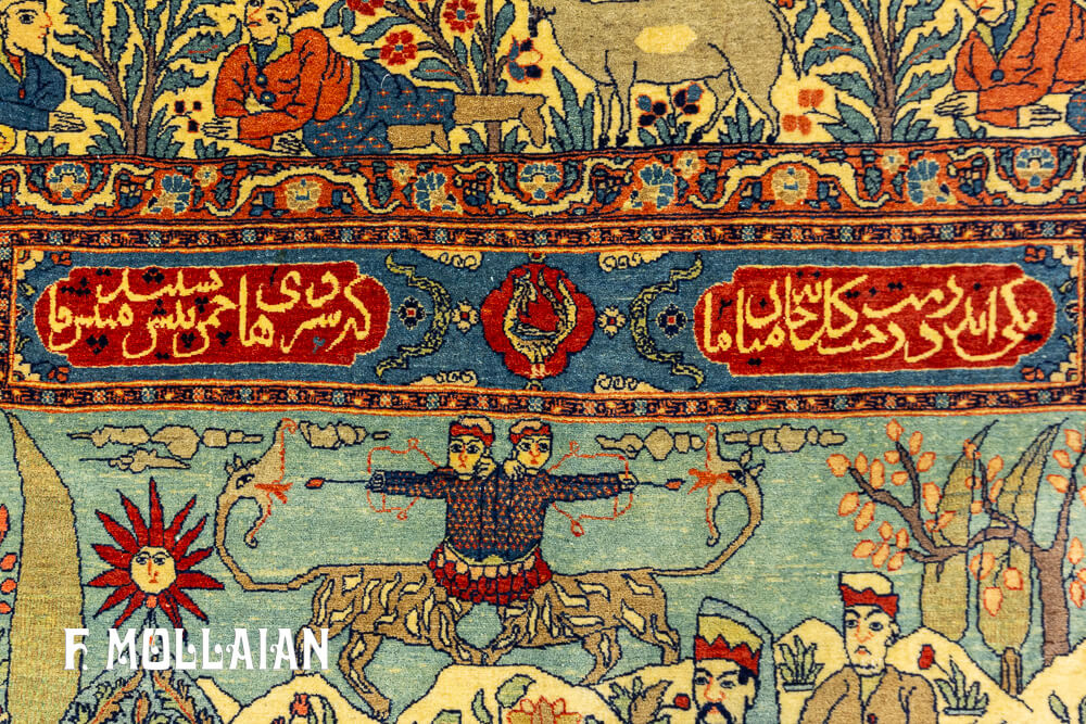 فرش تصویری آنتیک اصفهان کد: ١٥٤١٨٩٤٨