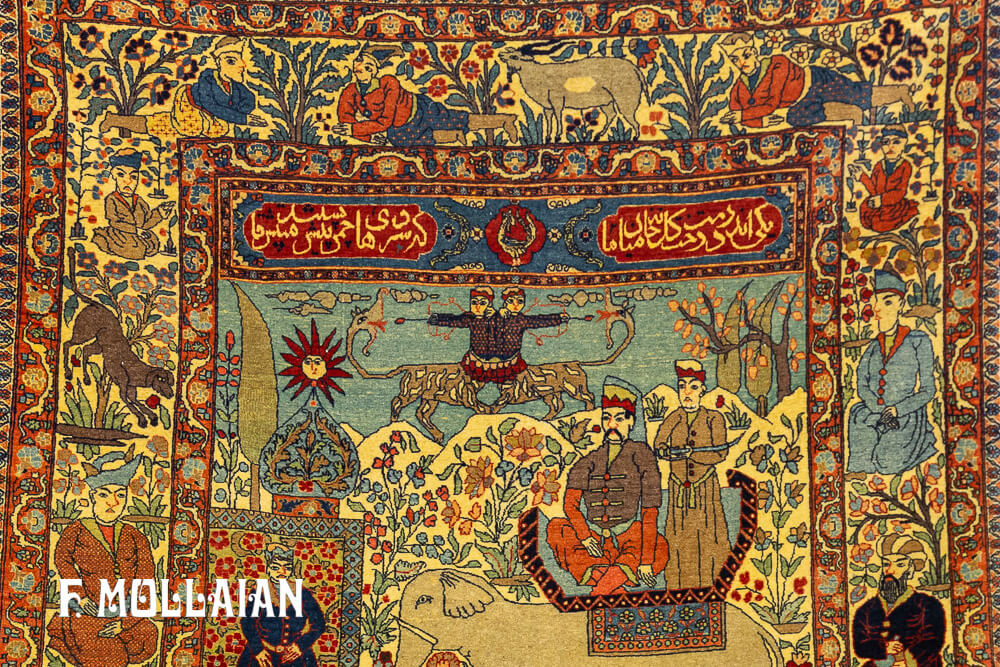 فرش تصویری آنتیک اصفهان کد: ١٥٤١٨٩٤٨