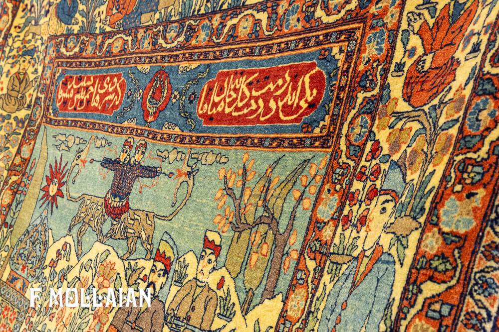 فرش تصویری آنتیک اصفهان کد: ١٥٤١٨٩٤٨