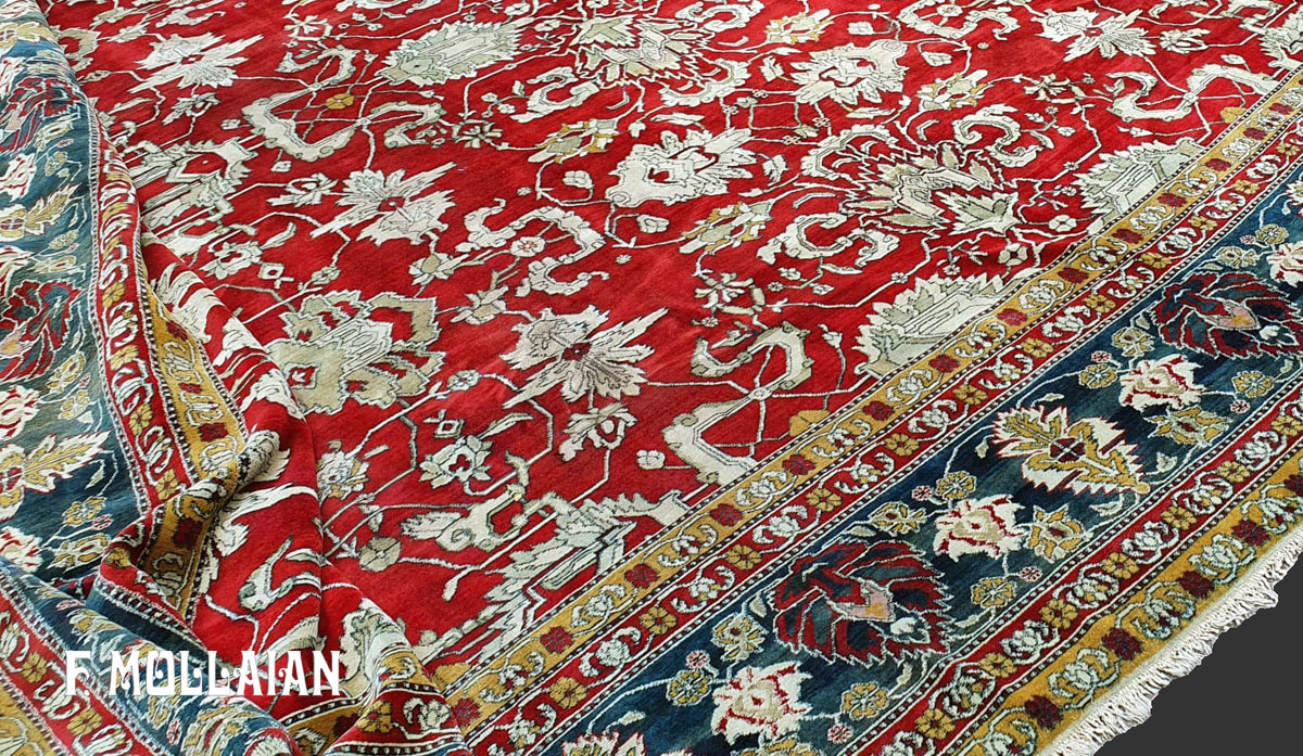 Magnifique Tapis Indien Du Palais D&rsquo;Agra n°:17107827