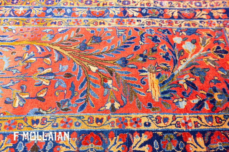Tappeto Piccolo Persiano Antico Kashan Manchester n°:18012832