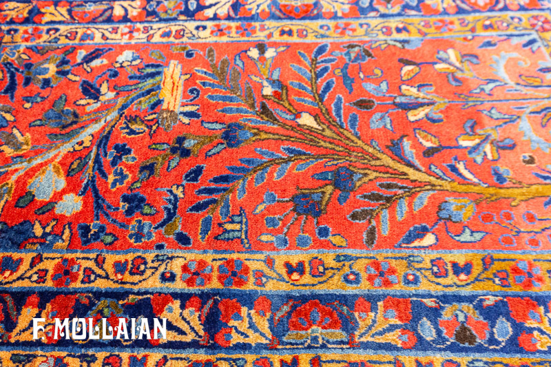 Tappeto Piccolo Persiano Antico Kashan Manchester n°:18012832