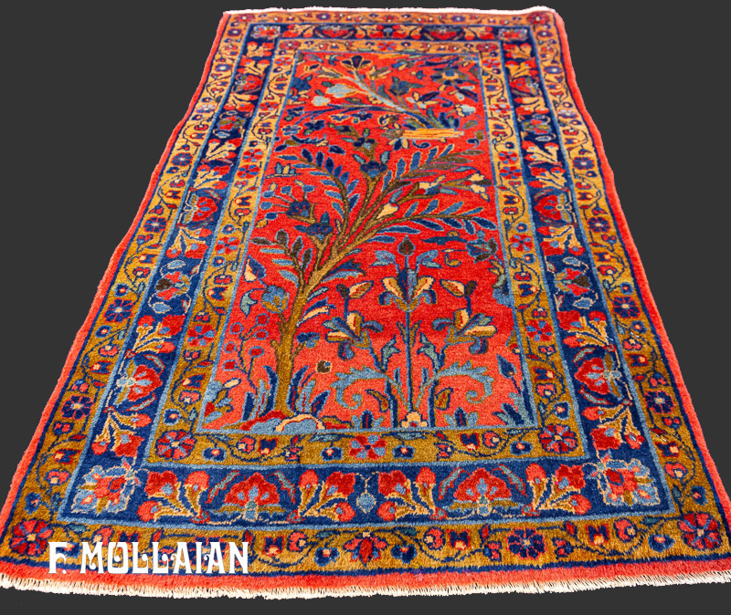 Tappeto Piccolo Persiano Antico Kashan Manchester n°:18012832