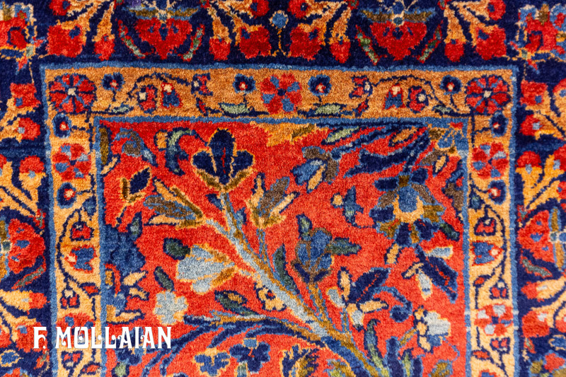 Tappeto Piccolo Persiano Antico Kashan Manchester n°:18012832