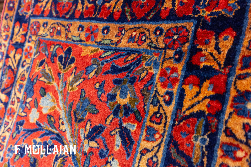 Tappeto Piccolo Persiano Antico Kashan Manchester n°:18012832