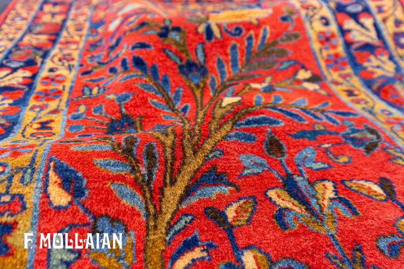 Tappeto Piccolo Persiano Antico Kashan Manchester n°:18012832